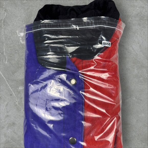 Vintage 80's Jacqueline Ferrar Patchwork Color Block Suede Leather Bomber Jacket - Picture 8 of 8